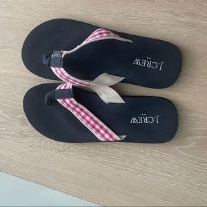 JCREW FLIP FLOPS- NEVER WORN OUTDOORS